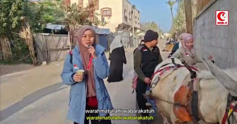 Emergency Medical Team (EMT) MER-C ke-12 di Gaza (foto: tangkap layar)