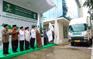 Pelepasan bantuan KSrelief di BAZNAS RI (foto: humas BAZNAS)