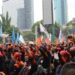 Buruh dari Berbagai Elemen se-Indonesia Berunjuk Rasa Peringati May Day